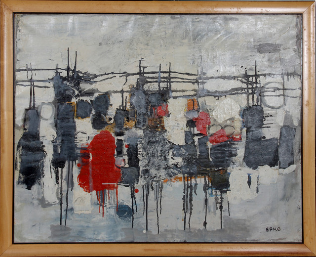 640x520 Willering Epko, Barbed Wire, Oil Painting - Barbed Wire Painting