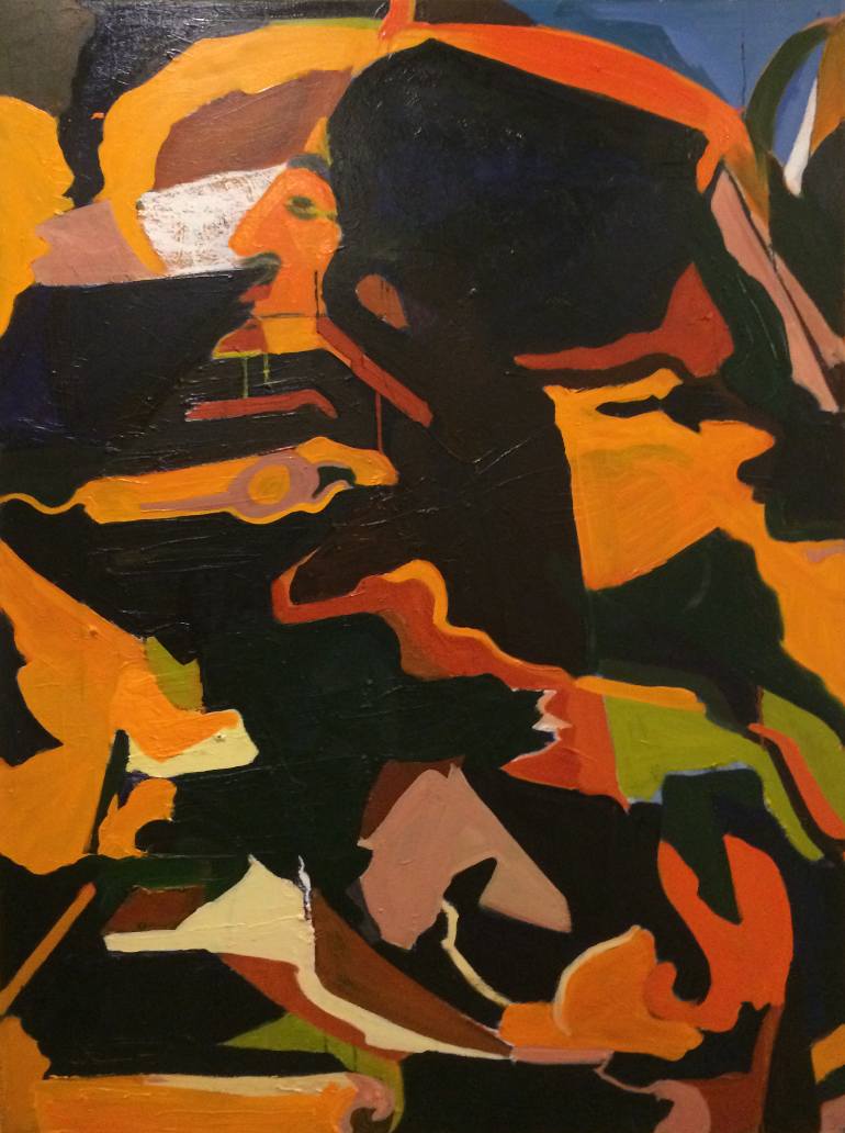 770x1032 Saatchi Art Barber Shop Painting By Samuel Kasirer Smibert - Barber Painting