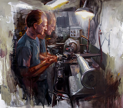 500x439 Shawn Barber Booooooom! Create Inspire Community Art - Barber Painting