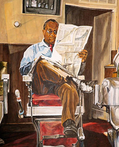 244x300 Barbershop Paintings Fine Art America - Barber Shop Painting