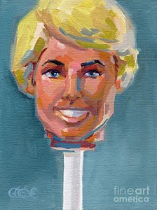 224x300 Barbie Doll Paintings Fine Art America - Barbie Doll Painting