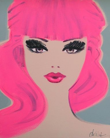 382x480 Via Debbie Curtis Barbie Art - Barbie Painting