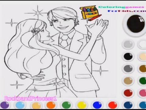 480x360 Barbie Coloring Games - Barbie Painting Games