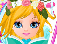 196x151 Baby Barbie Flower Braids - Barbie Painting Games