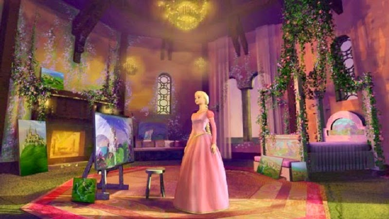 800x450 Barbie As Rapunzel 2002 Full Movie Online Free Watch Barbie Movie - Barbie Painting Online