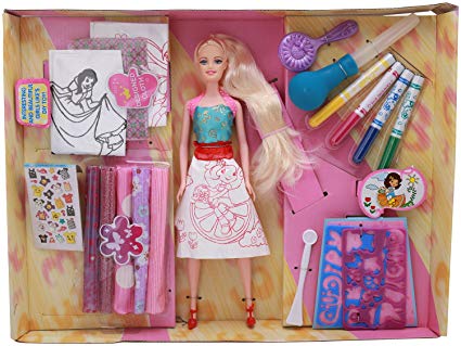 425x319 Buy Babytintin Party Dolls Color Painting Fashion Studio + Hair - Barbie Painting Online