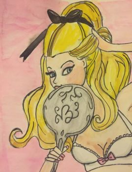 269x350 Artfido Buy Art Online Water Color Painting Of Bmfc Silkstone - Barbie Painting Online