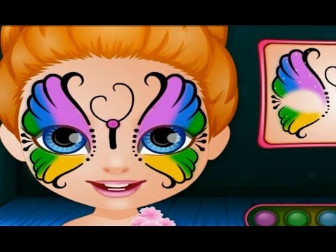 480x360 Baby Girl Hobbies Face Painting - Barbie Painting Online
