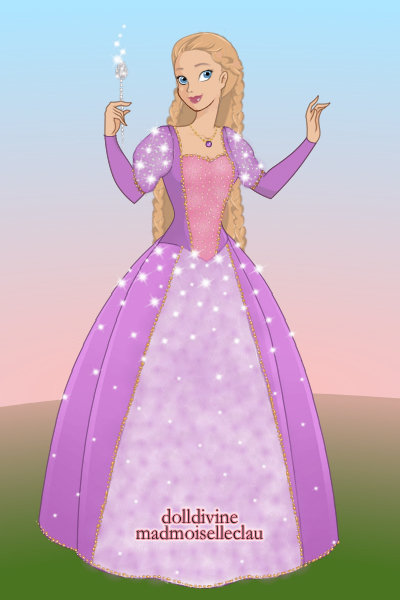 400x600 Barbie Rapunzel Painted Dress 5 ~ By Shinymist - Barbie Princess Painting