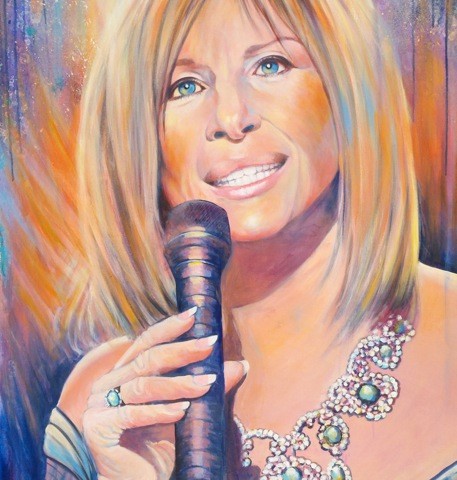 457x480 Art - Barbra Streisand Painting