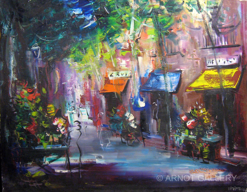 800x623 Antonio Estradera, The Ramblas (Barcelona) - Barcelona Painting
