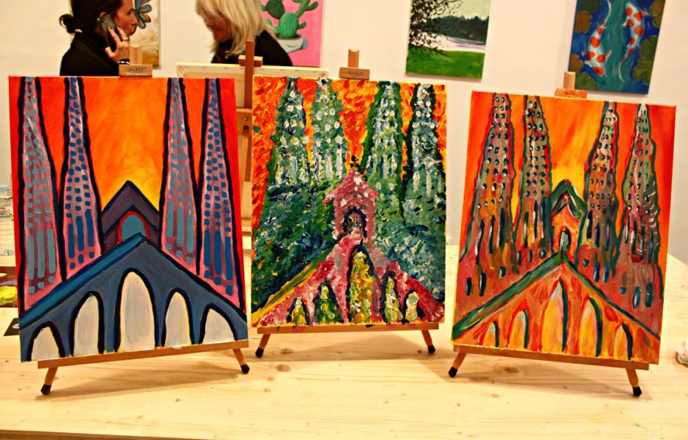 1000x640 Wine Painting Comes To Barcelona With Artebar Barcelona Blonde - Barcelona Painting