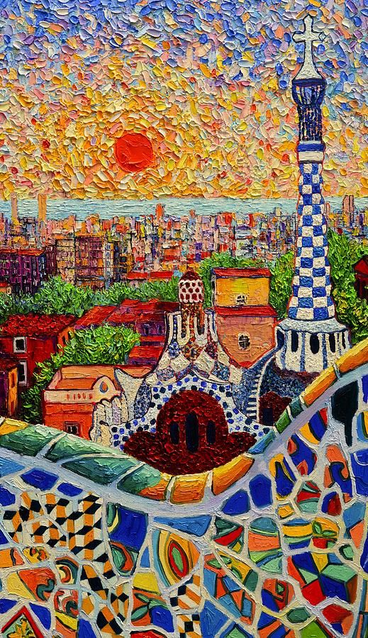 519x900 Barcelona Painting - Barcelona Painting