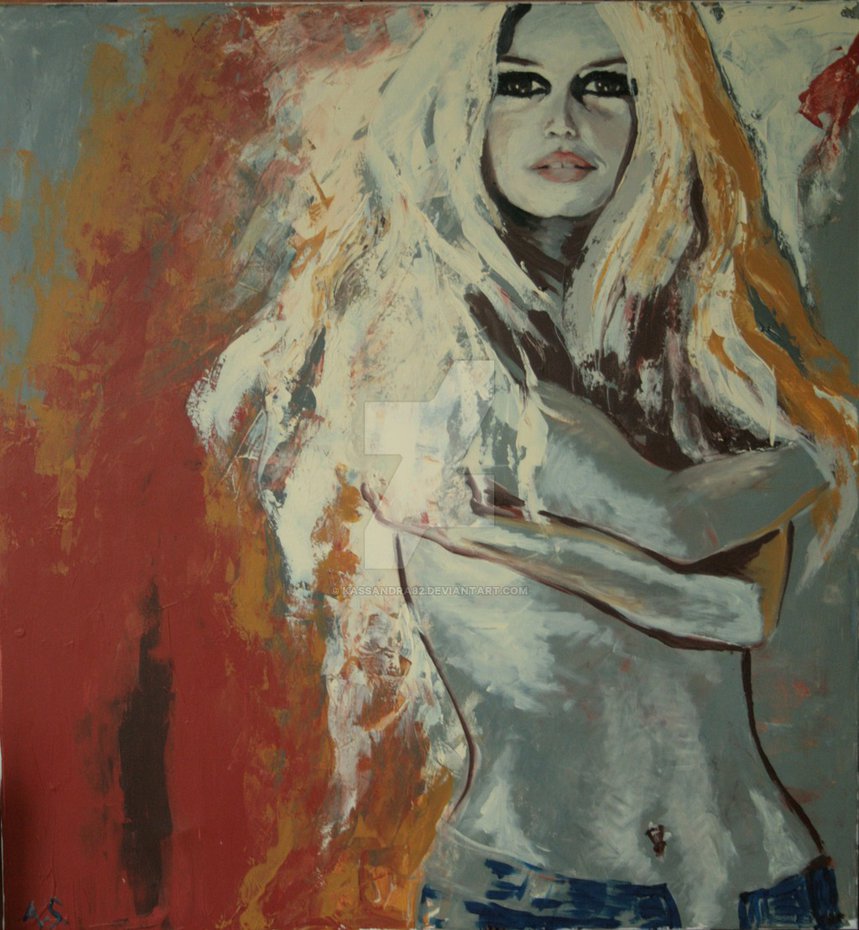 859x930 Brigitte Bardot. 120x130 By Kassandra82 - Bardot Painting