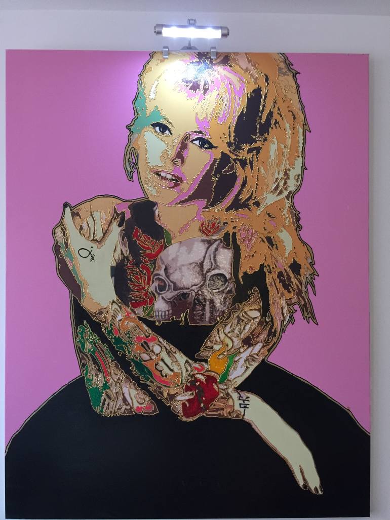 770x1027 Saatchi Art Bardot Tattoo Painting By Gordo Jean Francois - Bardot Painting