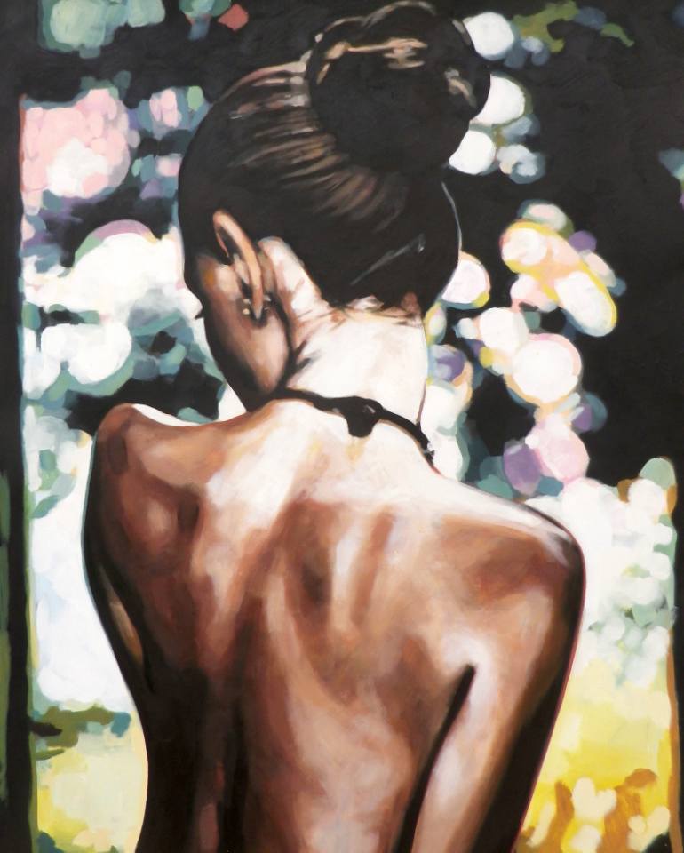 770x960 Saatchi Art Bare Back Multicolor Painting By Thomas Saliot - Bare Painting