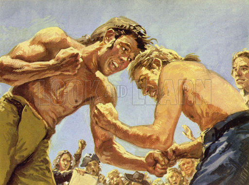 512x381 William Hogarth Would Spend Hours Sketching Sports Such As Bare - Bare Painting