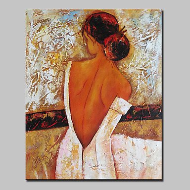 384x384 Big Size Hand Painted Bare Back Girl Oil Painting On Canvas Modern - Bare Painting