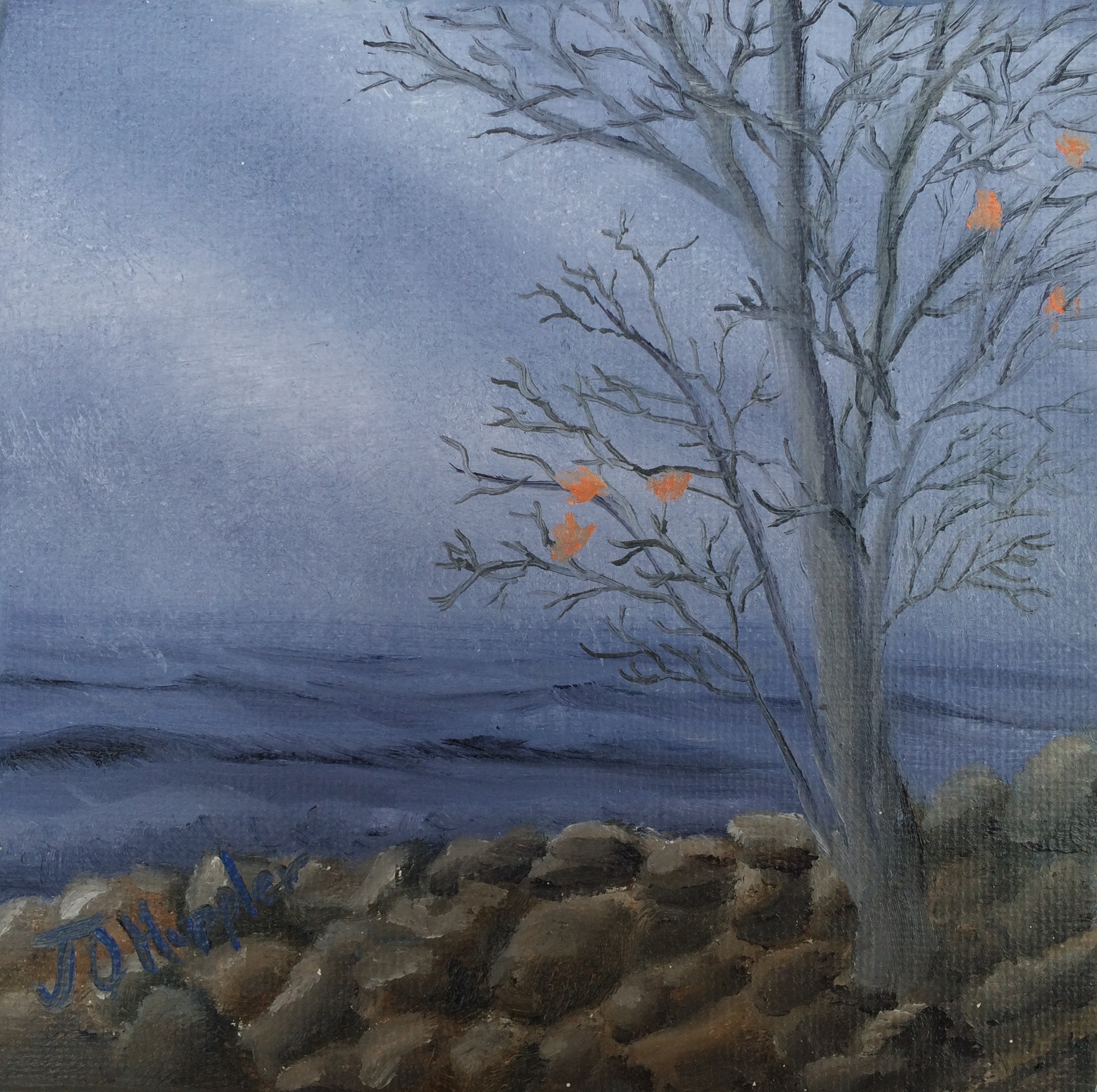 2314x2304 It's Just A Tree J O Huppler - Bare Tree Painting