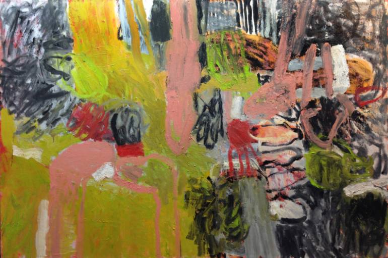 770x511 Saatchi Art Dancing Barefoot Painting By Margaret Glew - Barefoot Painting