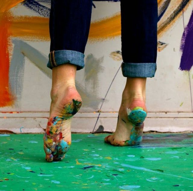 640x636 Add Color Everyday Inspirations Barefoot, Artsy - Barefoot Painting