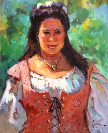 375x463 Barmaid Paintings For Sale Saatchi Art - Barmaid Painting