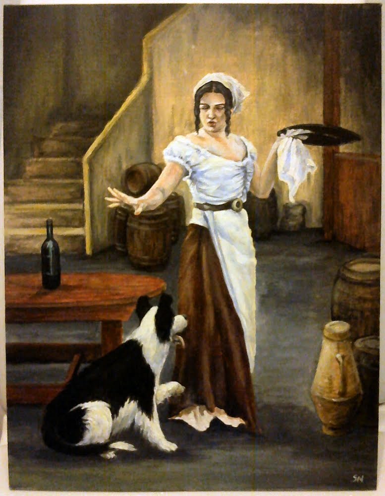 777x1000 Sonja Body And Pose - Barmaid Painting