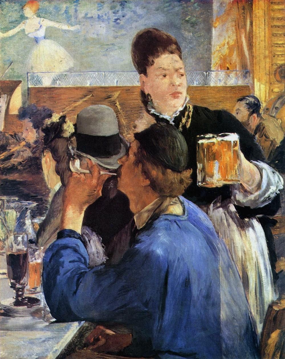 1000x1260 The Barmaid By Edouard Manet I M P R E S S I O N I S M O - Barmaid Painting