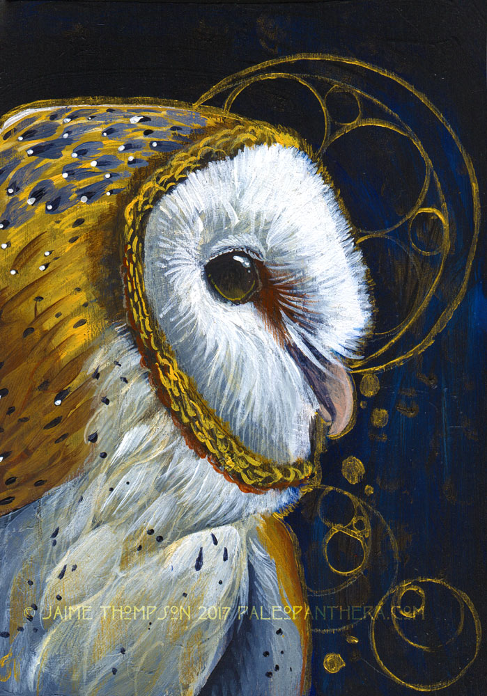 699x1000 Print - Barn Owl Painting