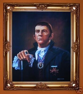 351x400 Dark Shadows Barnabas Collins Portrait On Canvas - Barnabas Collins Painting