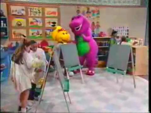 480x360 Painting The Shapes Barney Wiki Fandom Powered By Wikia - Barney And Friends Painting