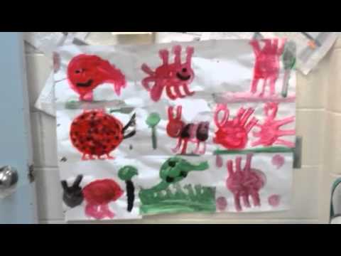480x360 Paintings Of The Bugs Made By The Children Barney I Just Love - Barney And Friends Painting