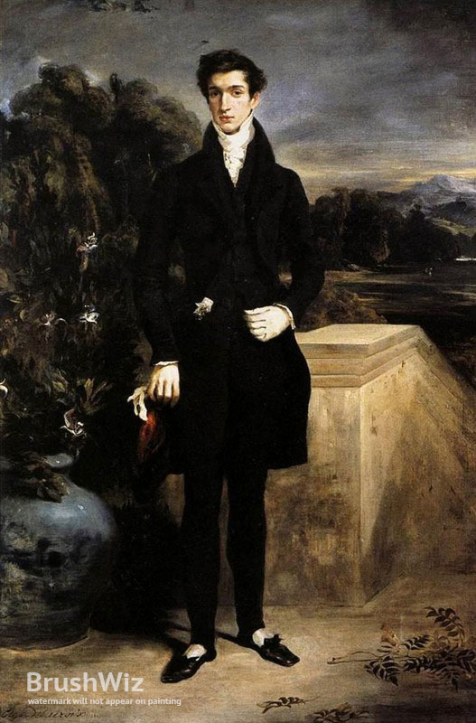 527x800 Portrait Of Baron Schwiter By Eugene Delacroix - Baron Painting