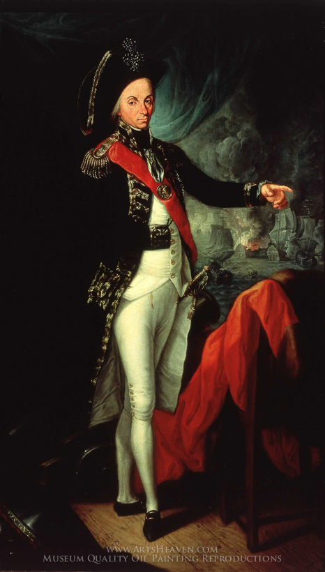 466x820 Reproduction Painting Leonardo Guzzardi Rear Admiral Horatio - Baron Painting