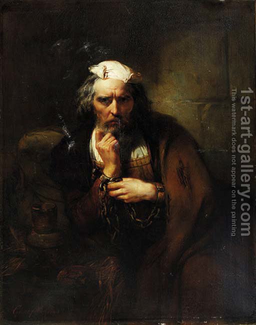 512x649 Christopher Columbus In Chains Baron Gustave Wappers Reproduction - Baron Painting