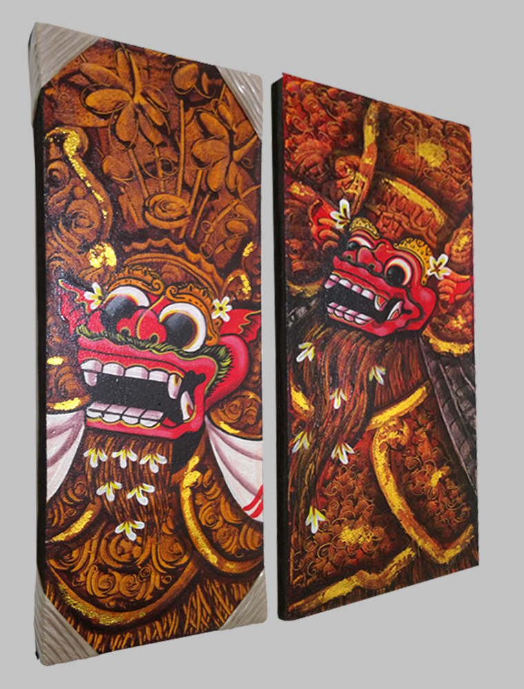760x1000 Barong Bali Art Painting - Barong Painting