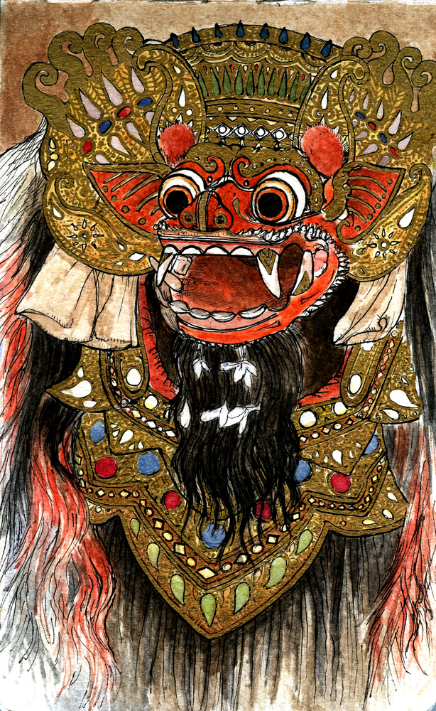 614x1000 Barong Ket By Deadsound - Barong Painting