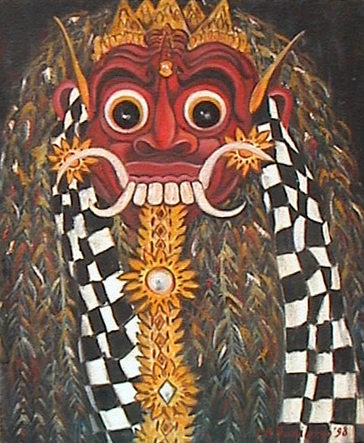 739x900 Barong Painting By Djoko Budiarso - Barong Painting