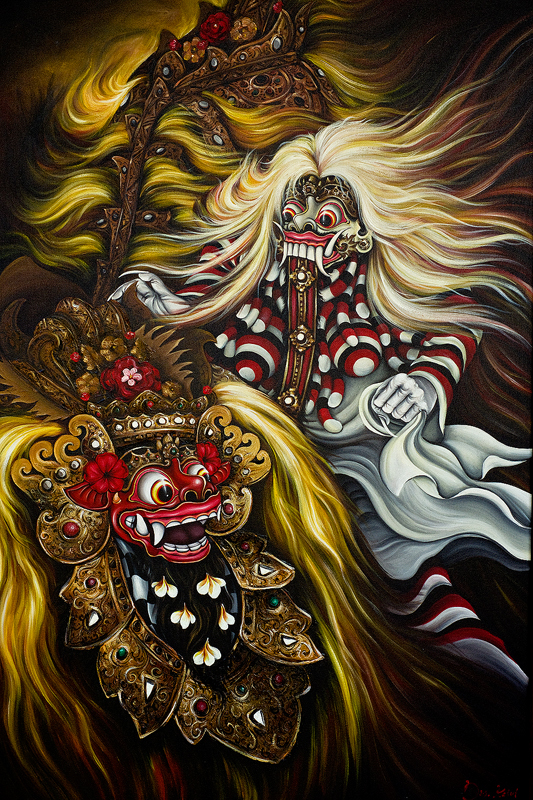 533x800 Barong And Rangda By Caravela - Barong Painting