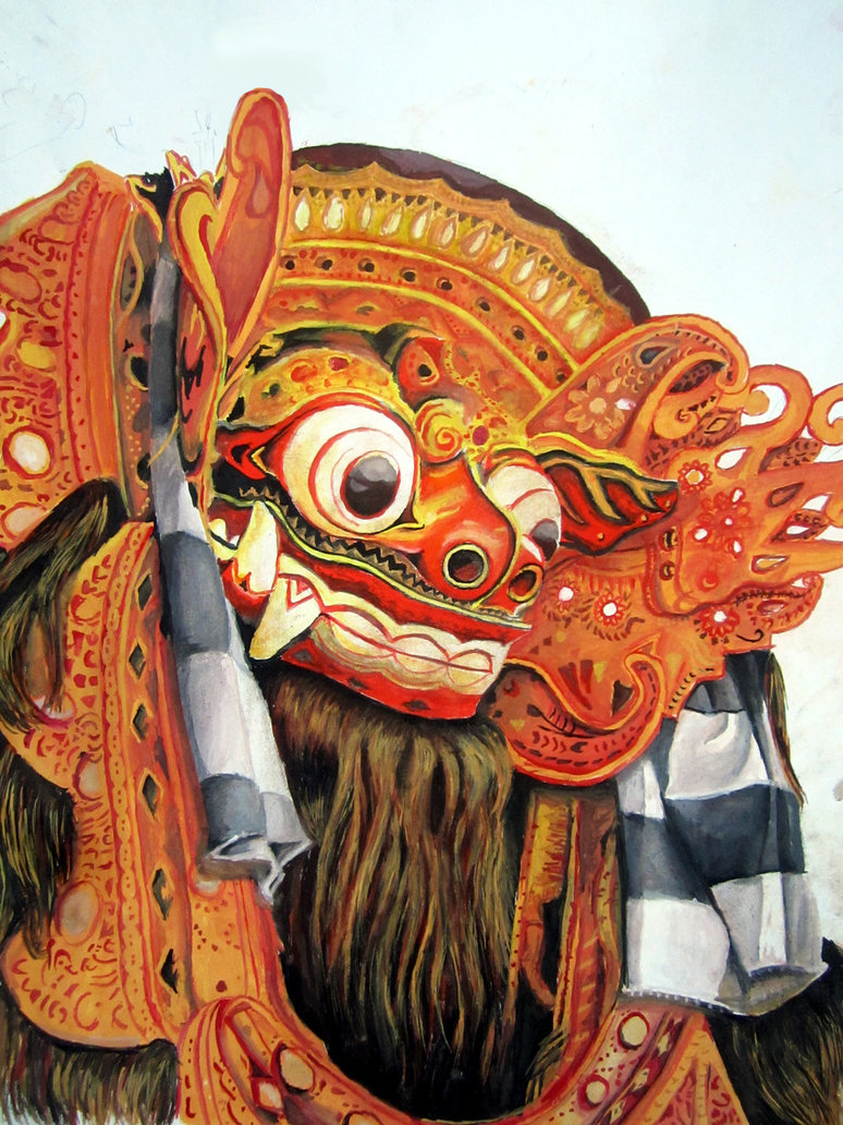 774x1032 Barong By Bayupamungkaas - Barong Painting