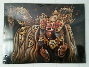 300x228 Painting Bali Dance 80x60cm Barong Ket Ebay - Barong Painting