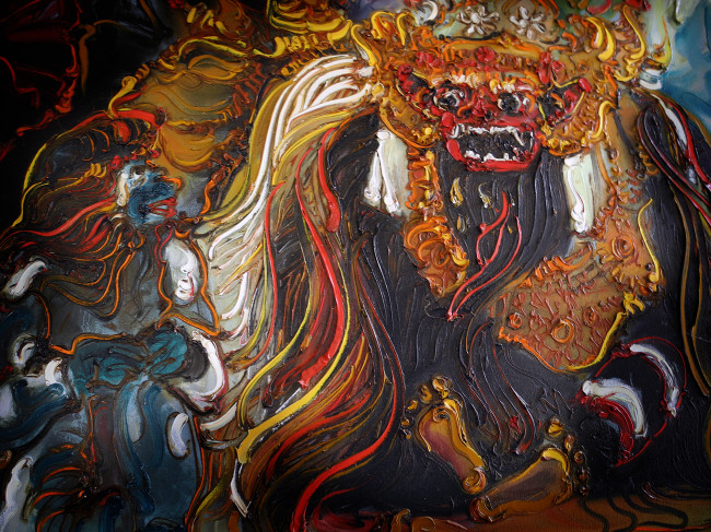 650x487 Painting The Barong - Barong Painting