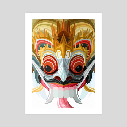 540x540 Barong, An Art Print By Edward Christianto - Barong Painting