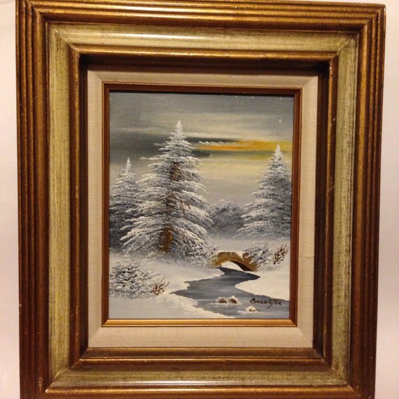 570x570 Original Barrister 1968 Signed Oil Painting - Barrister Oil Painting