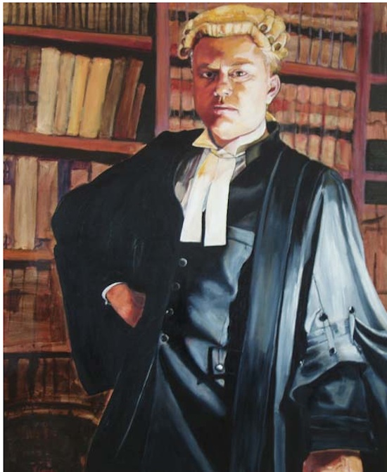 550x671 If A Harris Pat Means A Paris Hat - Barrister Painting