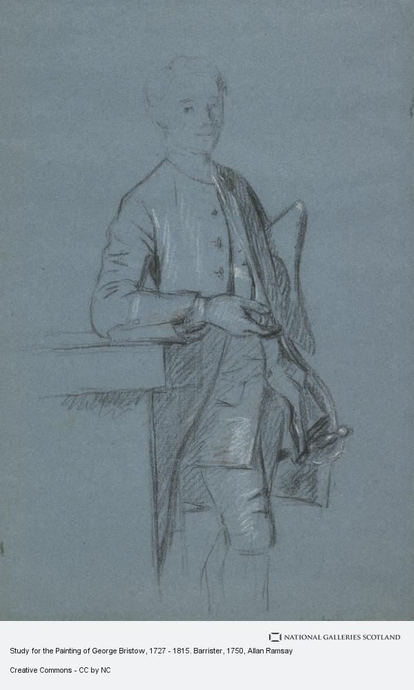 600x1000 Study For The Painting Of George Bristow, 1727 - Barrister Painting