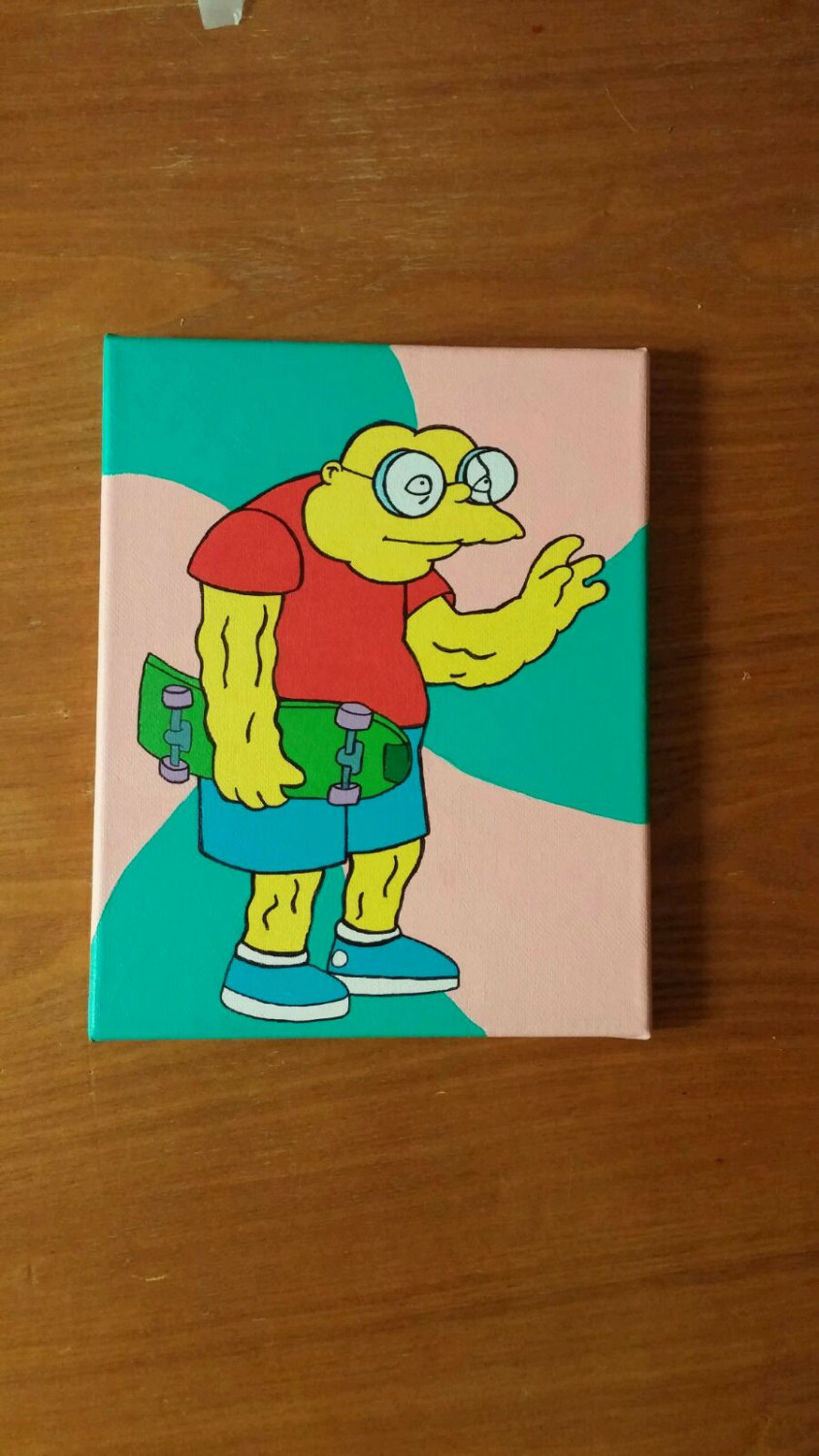 844x1500 The Simpsons Moleman Dressed As Bart Painting - Bart Painting
