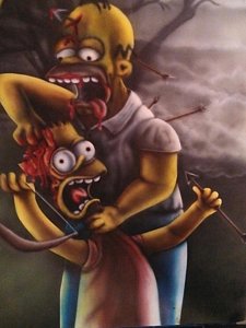 225x300 Bart Simpson Paintings Fine Art America - Bart Simpson Painting