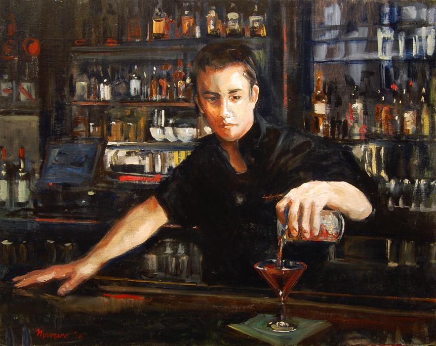 Bartender Painting at PaintingValley.com | Explore collection of ...