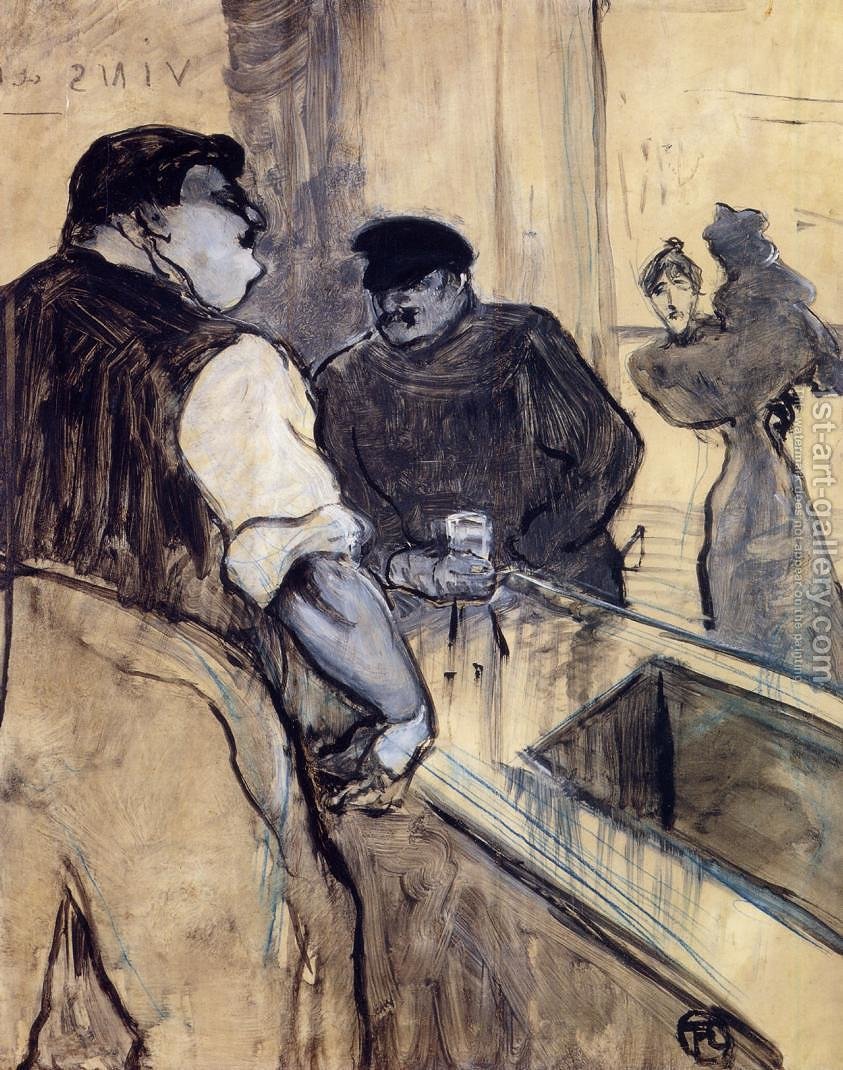843x1070 The Bartender Toulouse Lautrec Reproduction 1st Art Gallery - Bartender Painting
